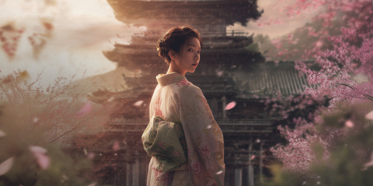 woman in a kimono